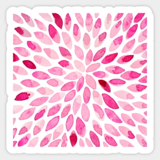 Watercolor brush strokes - pink Sticker